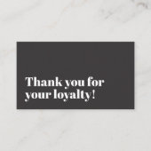 Carte De Fidélité Cool Elegant Grey Pastel Circle Bold Salon (Devant)