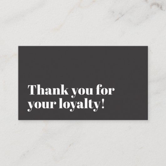 Carte De Fidélité Cool Elegant Grey Pastel Circle Bold Salon (Devant)