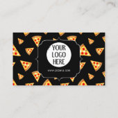 Carte De Fidélité Cool et fun pizza tranches motif Votre logo (Dos)