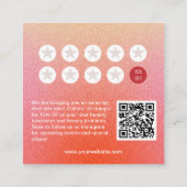 Carte de fidélité Coquette Parties scintillant Maq (Dos)