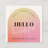 Carte de fidélité Coquette Parties scintillant Maq (Devant)