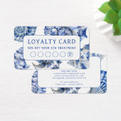 Carte de fidélité Coquillages bleus (Bureau)