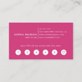 Carte De Fidélité Couche d'aquarelle du coucher du soleil | Client (Dos)