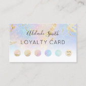 carte de fidélité couleurs pastel abstrait (Devant)