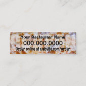 Carte De Fidélité Coupon de pizza - Prêt à customiser (Devant)