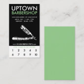 Carte De Fidélité coupon d'icônes de l'atelier de coiffure uptown (Devant / Derrière)