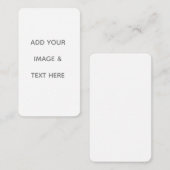 Carte De Fidélité Create Your Own white  (Devant / Derrière)