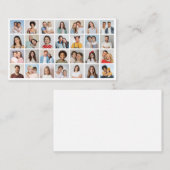 Carte De Fidélité Créez votre propre 28 Photo Collage Pack de 100 (Devant / Derrière)