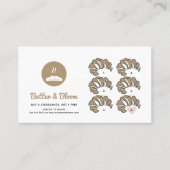 Carte De Fidélité Croissant Gratuit Boulangerie Boho (Devant)
