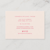 Carte De Fidélité Cuisson et Cuisine à l'aquarelle Baker Business (Dos)