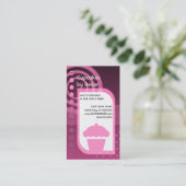 Carte De Fidélité cupcake loyauté rose (Debout devant)