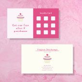 Carte de fidélité Cupcake Rose