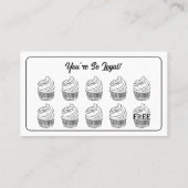 Carte De Fidélité Cupcakes Boulangerie Café Point de récompense (Dos)