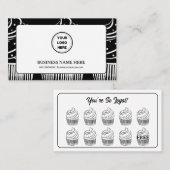 Carte De Fidélité Cupcakes Boulangerie Café Point de récompense (Devant / Derrière)