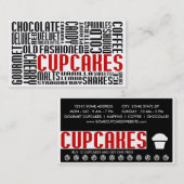 Carte De Fidélité cupcakes (conversation à mâcher) (Devant / Derrière)