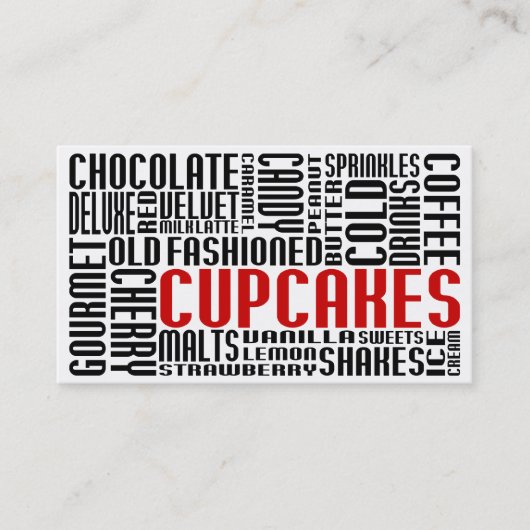 Carte De Fidélité cupcakes (conversation à mâcher) (Devant)