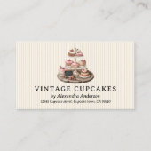 Carte De Fidélité Cupcakes vintages (Devant)
