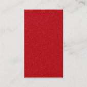 Carte De Fidélité Custom Glitter Red Flat Loyalty Card (Devant)