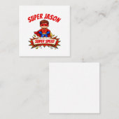 Carte De Fidélité Custom Kids Superhero Name (Devant / Derrière)