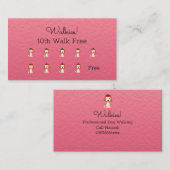 Carte de fidélité Cut Dog walk / Grooming Loyalty  (Devant / Derrière)