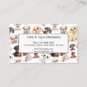 Carte De Fidélité Cute Chien Chien Chien Grossissant (Dos)