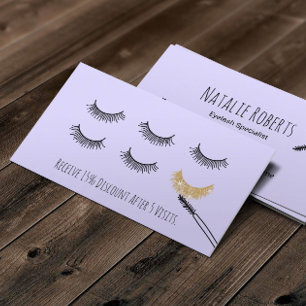 Carte De Fidélité Cute Eyelash Maquillage Artiste Lash Lounge Loyaut