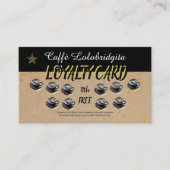 Carte de fidélité d'affaires moderne Café Shop (Devant)