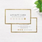 Carte de fidélité d'affaires simple or moderne (Bureau)
