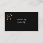 Carte de fidélité d'amour de café (Dos)