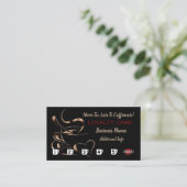 Carte de fidélité d'amour de café (Debout devant)