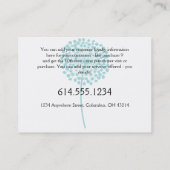 Carte de fidélité :: Dandelion bleu (Dos)