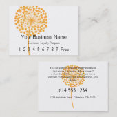 Carte de fidélité :: Dandelion orange (Devant / Derrière)