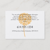 Carte de fidélité :: Dandelion orange (Dos)