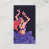 Carte De Fidélité Danse tribale tzigane avec cymbales (Dos)