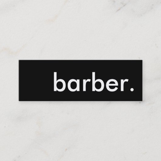 carte de fidélité de barbier (Devant)