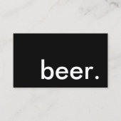 carte de fidélité de bière (Devant)