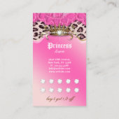 Carte de fidélité de bijoux de mode Léopard Dentel (Dos)