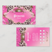 Carte de fidélité de bijoux de mode Léopard Dentel (Devant / Derrière)