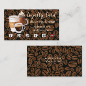 Carte de fidélité de café-restaurant (Devant / Derrière)