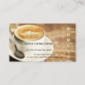 Carte de fidélité de café rustique (Devant)