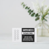 Carte de fidélité de carte de visite de gymnase de (Debout devant)