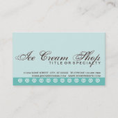 carte de fidélité de client de CRÈME GLACÉE de (Dos)