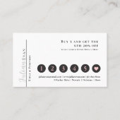 Carte de fidélité de code QR simple et moderne (Dos)