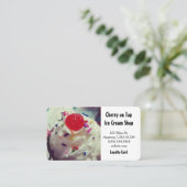 Carte de fidélité de crème glacée (Debout devant)