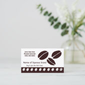 Carte de fidélité de la borne rétro espresso (Debout devant)