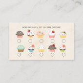 Carte de fidélité de la boulangerie Cupcake (Devant)