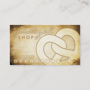 carte de fidélité de la boutique de bretzel