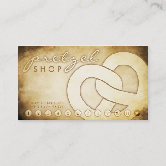 carte de fidélité de la boutique de bretzel (Devant)