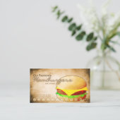 carte de fidélité de la boutique de hamburger (Debout devant)