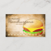 carte de fidélité de la boutique de hamburger (Devant)
